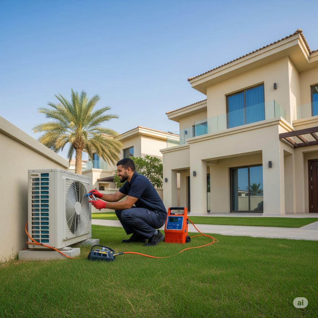 AC Service in Jumeirah Park. MIJ Technical Services