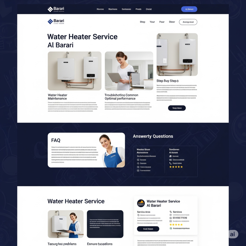 Water heater service in al barari dubai. MIJ Technical Services